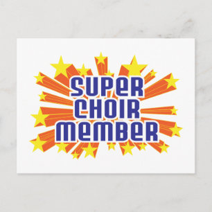 Super Choir Mitglied Postkarte
