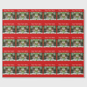 Super Christmas Robin Wrapping Paper (anpassen) Geschenkpapier (Flach)