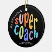 Super Coach Vielen Dank für Ihre Anerkennung Keramik Ornament (Links)