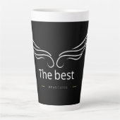 Super Coffee Cup Design – Bold & Heroic Style for Milchtasse (Vorderseite)