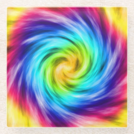 Super Colorful Whirlpool Glasuntersetzer (Vorderseite)