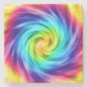 Super Colorful Whirlpool Steinuntersetzer (Vorderseite)