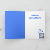 Super Cool Cat Birthday Karte (Innenseite)