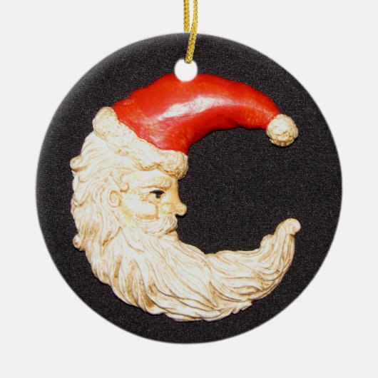 Super Cool Classic Round Santa Claus Ornament (Vorne)
