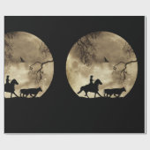 Super Cool Country Western Cowboy Geschenkpapier (Flach)