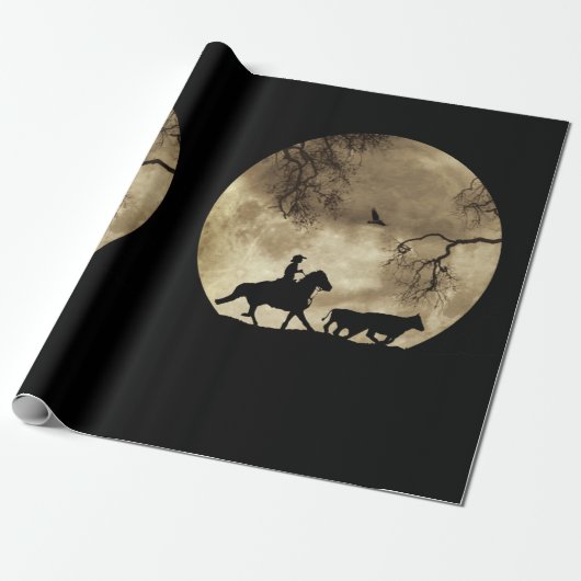 Super Cool Country Western Cowboy Geschenkpapier (Ungerollt)