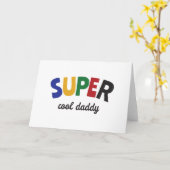 Super cool Daddy Karte (Gelbe Blume)