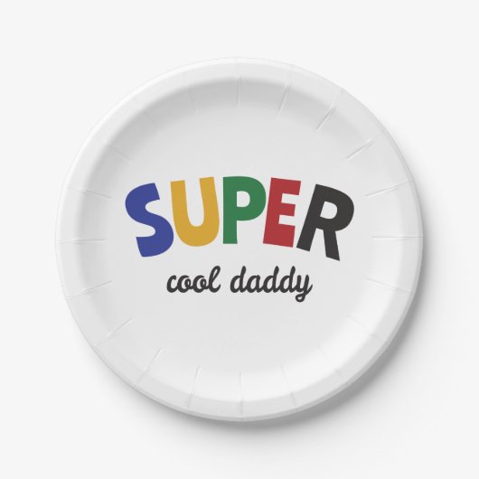 Super cool Daddy Pappteller (Vorderseite)