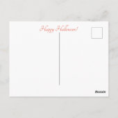 Super Cool Edgar Allan Poe's The Raven Halloween Postkarte (Rückseite)