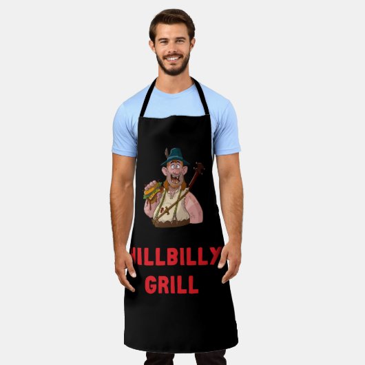 Super Cool HillBilly Grill Dänemark Schürze! Schürze (Getragen)