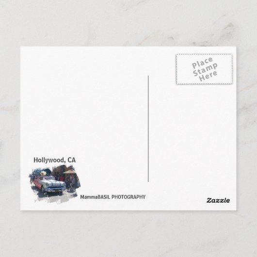 Super Cool Hollywood Postcard! Postkarte (Rückseite)