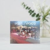 Super cool Hollywood Postcard! Postkarte (Stehend Vorderseite)