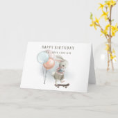 Super Cool Kid Bunny Birthday Card Karte (Gelbe Blume)