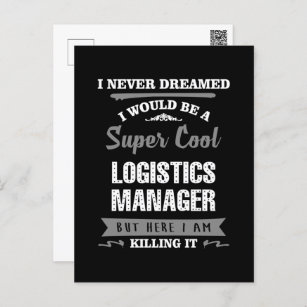 Super Cool Logistikmanager Postkarte