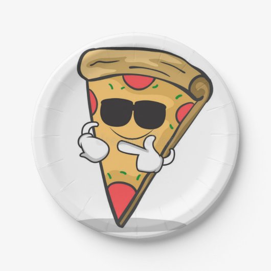 Super Cool Pizza Plate Pappteller (Vorderseite)