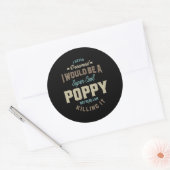 Super Cool Poppy Runder Aufkleber (Umschlag)
