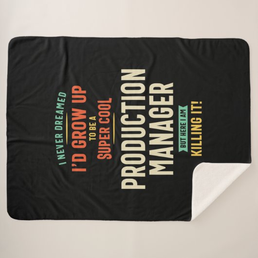 Super Cool Production Manager Sherpadecke (Vorderseite (Horizontal))