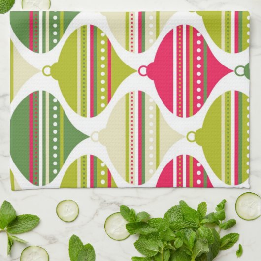 Super Cool Retro Mod Abstract Ornaments Handtuch (Gefaltet)