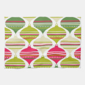 Super Cool Retro Mod Abstract Ornaments Handtuch (Horizontal)