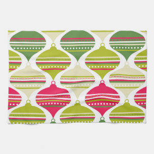 Super Cool Retro Mod Abstract Ornaments Handtuch