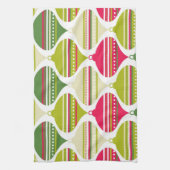 Super Cool Retro Mod Abstract Ornaments Handtuch (Vertikal)