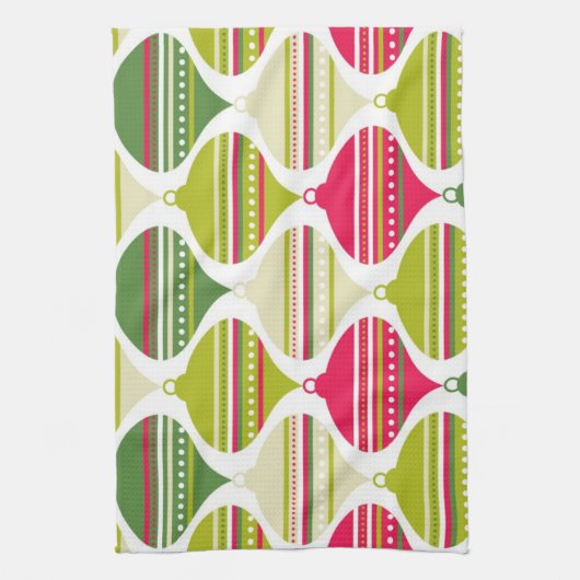 Super Cool Retro Mod Abstract Ornaments Handtuch (Vertikal)