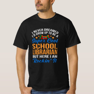 Super Cool School Librarian Geschenk Bibliothekar  T-Shirt