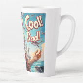 Super Cool! Vater! Digitale Kunst Milchtasse (Rechts)