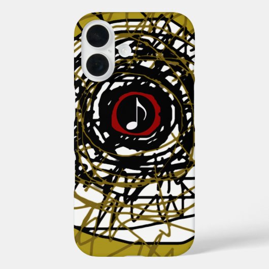 super-coole Abstraktion mit musikalischer Note Case-Mate iPhone Hülle (Rückseite)