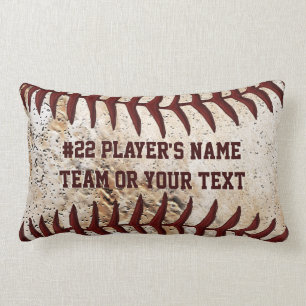 Super coole Baseballteam-Kissen mit IHREM TEXT Lendenkissen