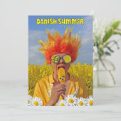 Super Coole dänische Sommergrusskarte! Karte (Stehend Vorderseite)