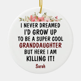 Super Coole Enkelin tötet es lustiges Geschenk Keramik Ornament