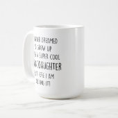 Super Coole Grandtochter - Stilvolle Keramik Tasse (Vorderseite Links)