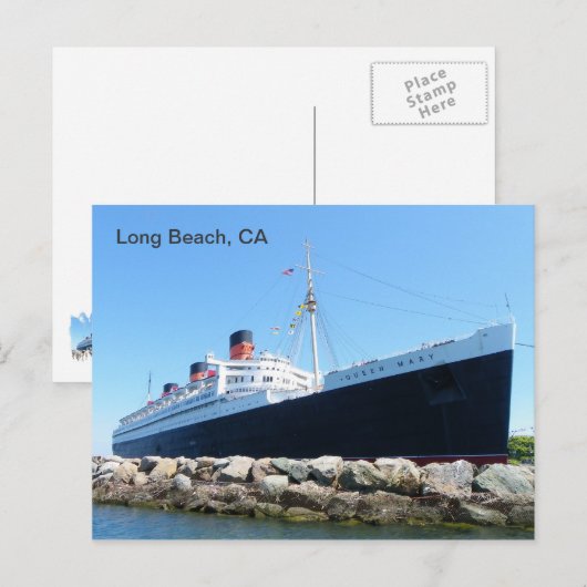 Super Coole Long Beach Postcard! Postkarte (Vorne/Hinten)