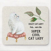 Super coole persische Katze Katzen-Damen-Hip Mousepad (Vorne)