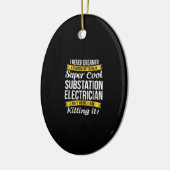 Super Coole Substation Electrical Funny Gift Keramik Ornament (Links)