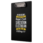 Super Coole Substation Electrical Funny Gift Klemmbrett (Links)