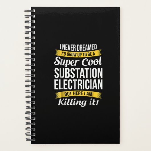 Super Coole Substation Electrical Funny Gift Planer (Vorderseite)