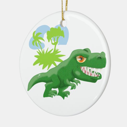 Super Coole T-Rex Keramik Ornament (Links)