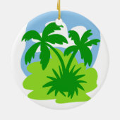 Super Coole T-Rex Keramik Ornament (Hinten)