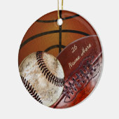 Super coole Vintage personalisierte Keramik Ornament (Links)