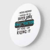 Super Cooler Chiropraktor Große Wanduhr (Winkel)