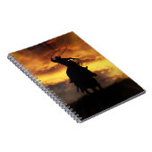 Super Cooler Cowboy und Steer Horse Roping Notizblock (Rechte Seite)
