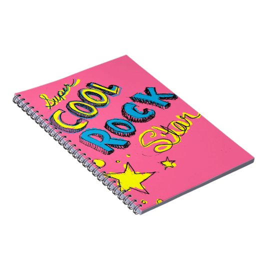 Super cooler Felsen-Stern Notizblock (Rechte Seite)