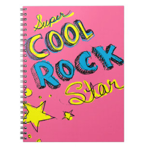 Super cooler Felsen-Stern Notizblock