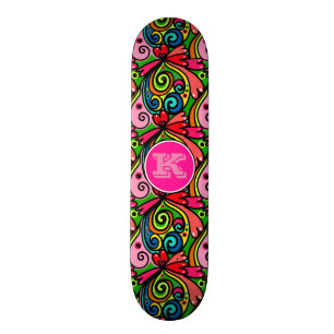Super cooler Girly Graffiti w/Monogram Skateboard