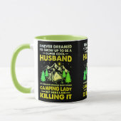 Super Cooler Mann aus Camping Lady Funny Camper Tasse (Links)