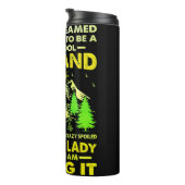 Super Cooler Mann aus Camping Lady Funny Camper Thermosbecher (Nach rechts gedreht)