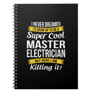 Super Cooler Master Electrical Funny Gift Notizblock