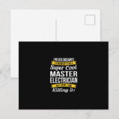 Super Cooler Master Electrical Funny Gift Postkarte (Vorne/Hinten)
